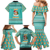 Funny Dog Merry Corgmas Christmas Family Matching Mermaid Dress and Hawaiian Shirt Xmas Holiday Patterns - Wonder Print Shop