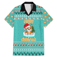 Funny Dog Merry Corgmas Christmas Family Matching Mermaid Dress and Hawaiian Shirt Xmas Holiday Patterns - Wonder Print Shop