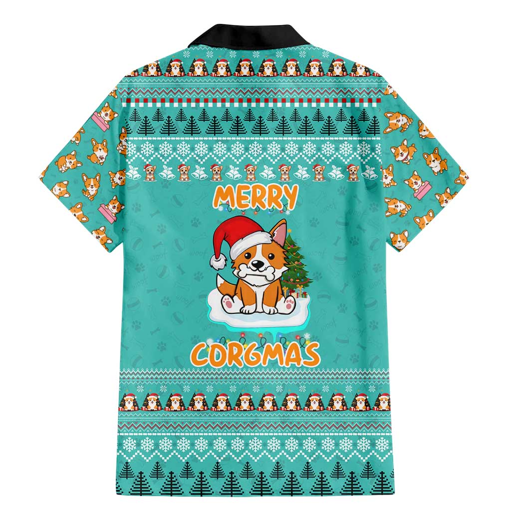 Funny Dog Merry Corgmas Christmas Family Matching Mermaid Dress and Hawaiian Shirt Xmas Holiday Patterns - Wonder Print Shop