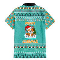 Funny Dog Merry Corgmas Christmas Family Matching Mermaid Dress and Hawaiian Shirt Xmas Holiday Patterns - Wonder Print Shop