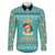 Funny Dog Merry Corgmas Christmas Family Matching Off The Shoulder Long Sleeve Dress and Hawaiian Shirt Xmas Holiday Patterns - Wonder Print Shop