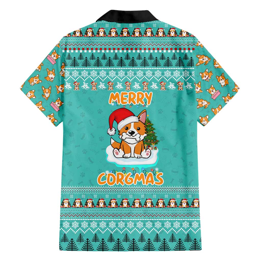Funny Dog Merry Corgmas Christmas Family Matching Puletasi and Hawaiian Shirt Xmas Holiday Patterns - Wonder Print Shop