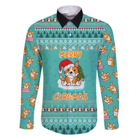 Funny Dog Merry Corgmas Christmas Family Matching Puletasi and Hawaiian Shirt Xmas Holiday Patterns - Wonder Print Shop