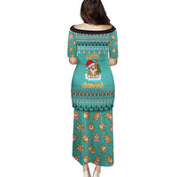 Funny Dog Merry Corgmas Christmas Family Matching Puletasi and Hawaiian Shirt Xmas Holiday Patterns - Wonder Print Shop