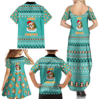 Funny Dog Merry Corgmas Christmas Family Matching Summer Maxi Dress and Hawaiian Shirt Xmas Holiday Patterns - Wonder Print Shop