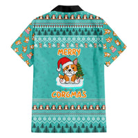 Funny Dog Merry Corgmas Christmas Family Matching Summer Maxi Dress and Hawaiian Shirt Xmas Holiday Patterns - Wonder Print Shop