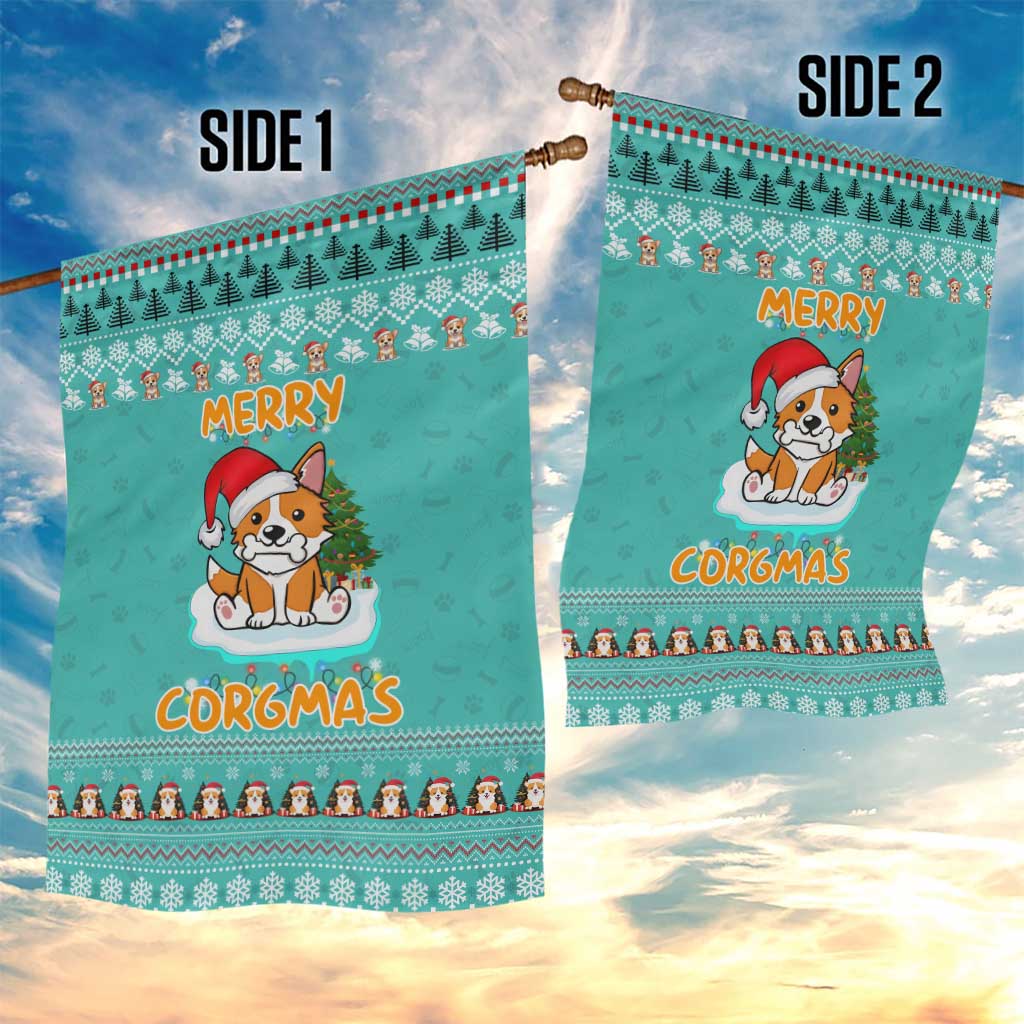 Funny Dog Merry Corgmas Christmas Garden Flag Xmas Holiday Patterns - Wonder Print Shop