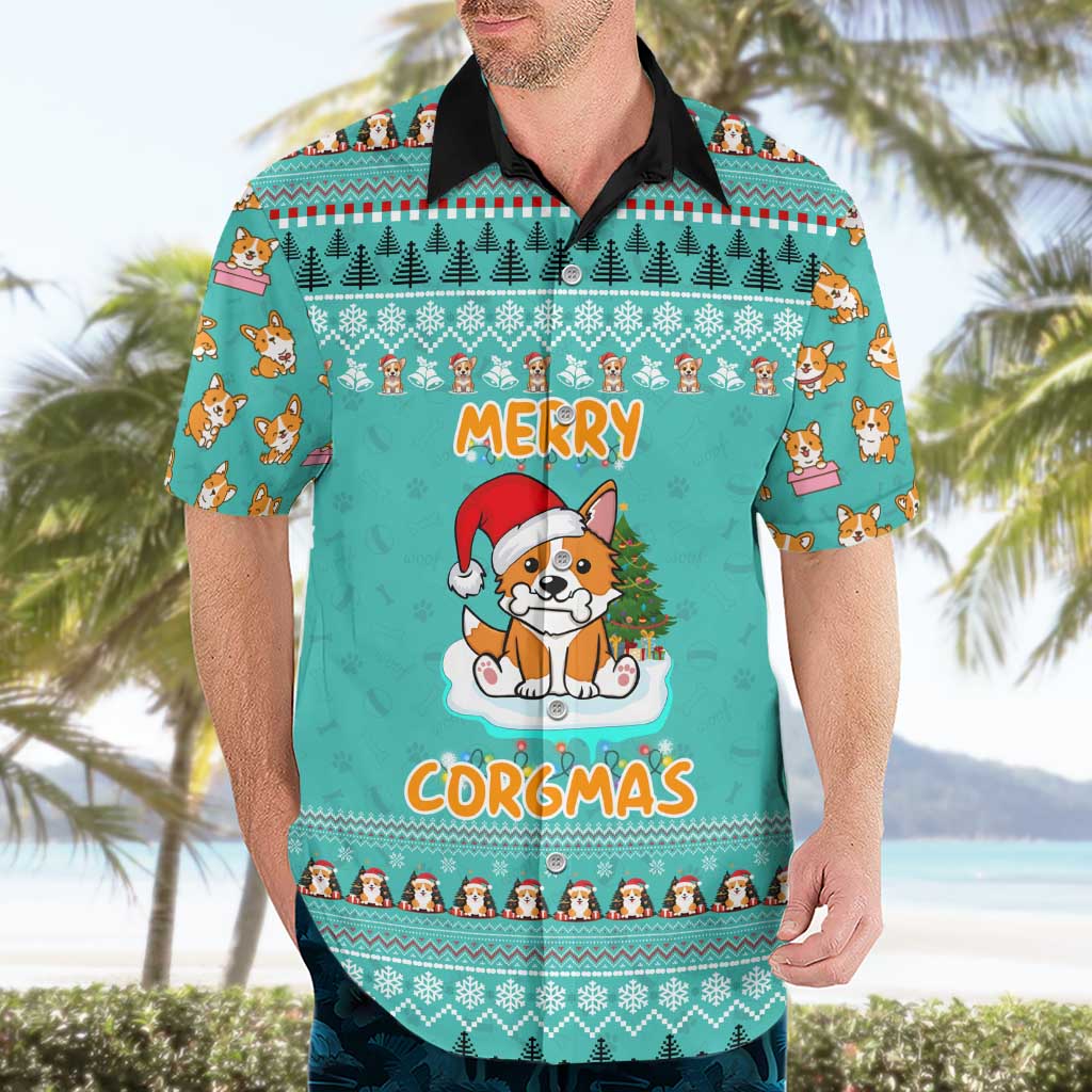 Funny Dog Merry Corgmas Christmas Hawaiian Shirt Xmas Holiday Patterns - Wonder Print Shop