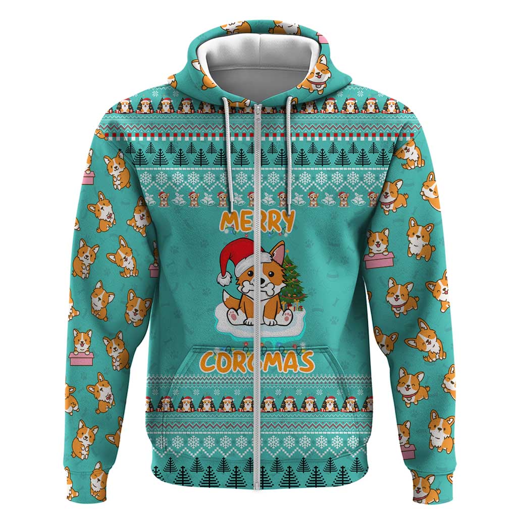 Funny Dog Merry Corgmas Christmas Hoodie Xmas Holiday Patterns - Wonder Print Shop