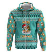 Funny Dog Merry Corgmas Christmas Hoodie Xmas Holiday Patterns - Wonder Print Shop