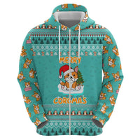 Funny Dog Merry Corgmas Christmas Hoodie Xmas Holiday Patterns - Wonder Print Shop