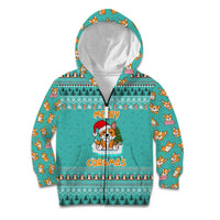Funny Dog Merry Corgmas Christmas Kid Hoodie Xmas Holiday Patterns - Wonder Print Shop