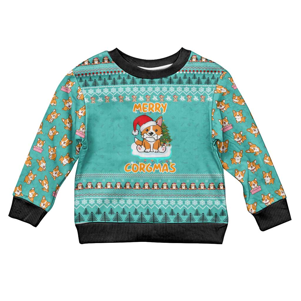 Funny Dog Merry Corgmas Christmas Kid Ugly Christmas Sweater Xmas Holiday Patterns - Wonder Print Shop