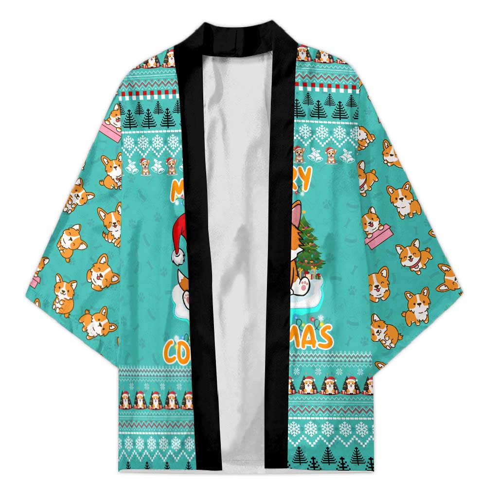 Funny Dog Merry Corgmas Christmas Kimono Xmas Holiday Patterns - Wonder Print Shop