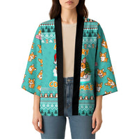 Funny Dog Merry Corgmas Christmas Kimono Xmas Holiday Patterns - Wonder Print Shop