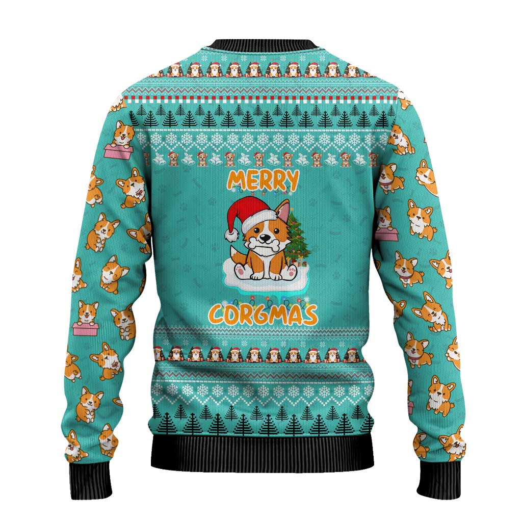Funny Dog Merry Corgmas Christmas Ugly Christmas Sweater Xmas Holiday Patterns - Wonder Print Shop