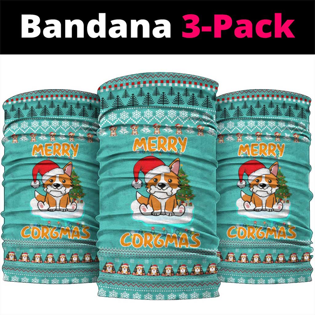 Funny Dog Merry Corgmas Christmas Neck Gaiter Xmas Holiday Patterns - Wonder Print Shop