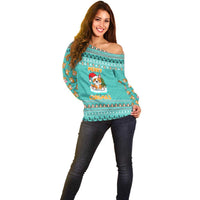 Funny Dog Merry Corgmas Christmas Off Shoulder Sweater Xmas Holiday Patterns - Wonder Print Shop