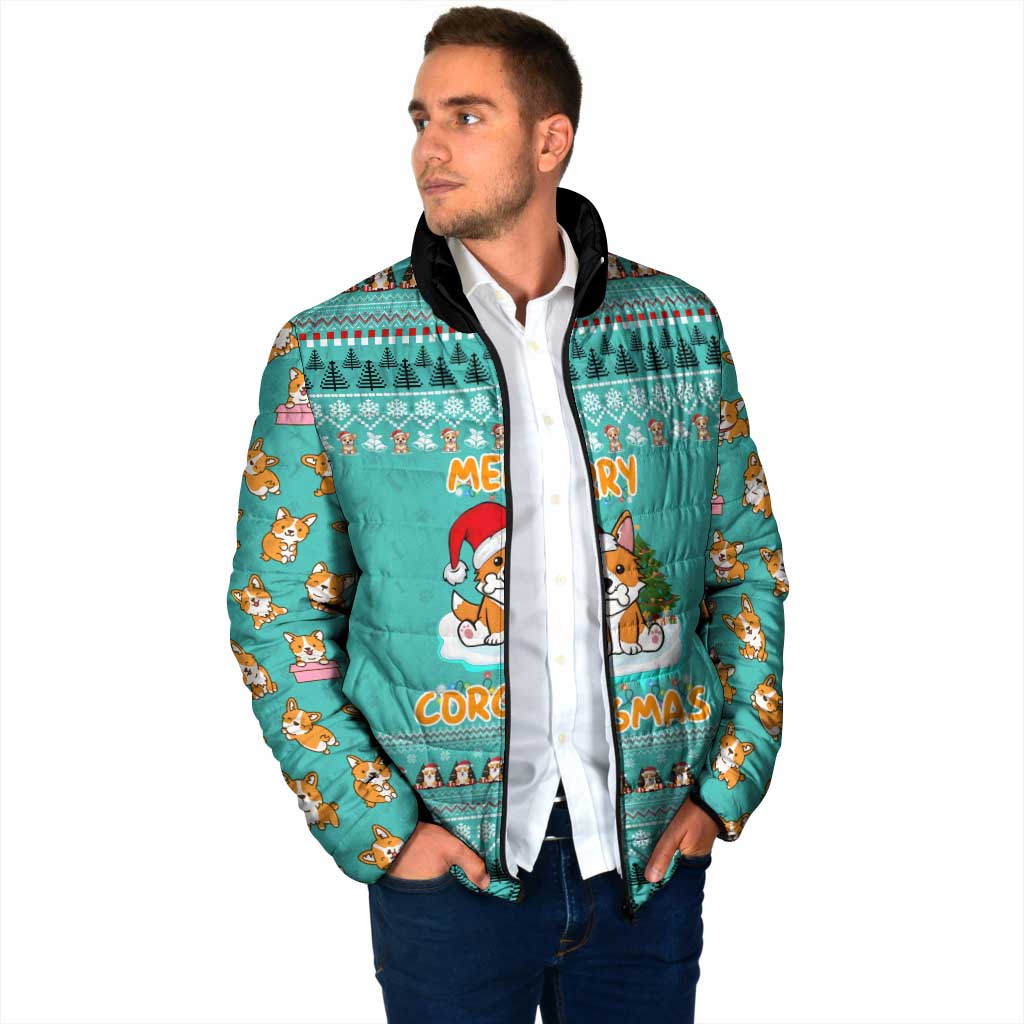 Funny Dog Merry Corgmas Christmas Padded Jacket Xmas Holiday Patterns - Wonder Print Shop