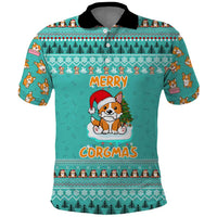 Funny Dog Merry Corgmas Christmas Polo Shirt Xmas Holiday Patterns - Wonder Print Shop