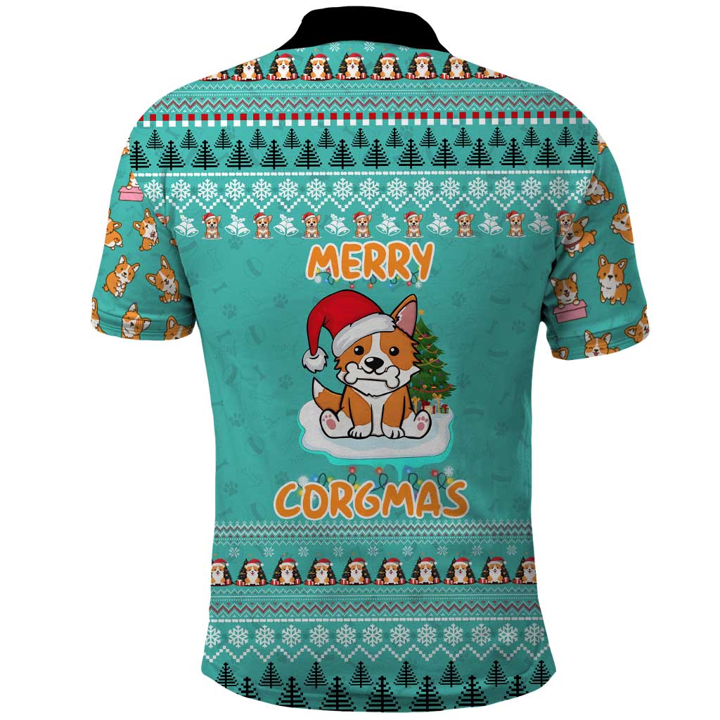 Funny Dog Merry Corgmas Christmas Polo Shirt Xmas Holiday Patterns - Wonder Print Shop