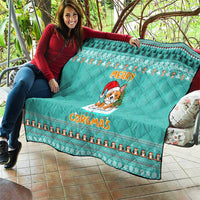 Funny Dog Merry Corgmas Christmas Quilt Xmas Holiday Patterns - Wonder Print Shop