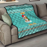 Funny Dog Merry Corgmas Christmas Quilt Xmas Holiday Patterns - Wonder Print Shop