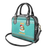 Funny Dog Merry Corgmas Christmas Shoulder Handbag Xmas Holiday Patterns - Wonder Print Shop