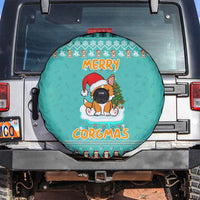 Funny Dog Merry Corgmas Christmas Spare Tire Cover Xmas Holiday Patterns - Wonder Print Shop