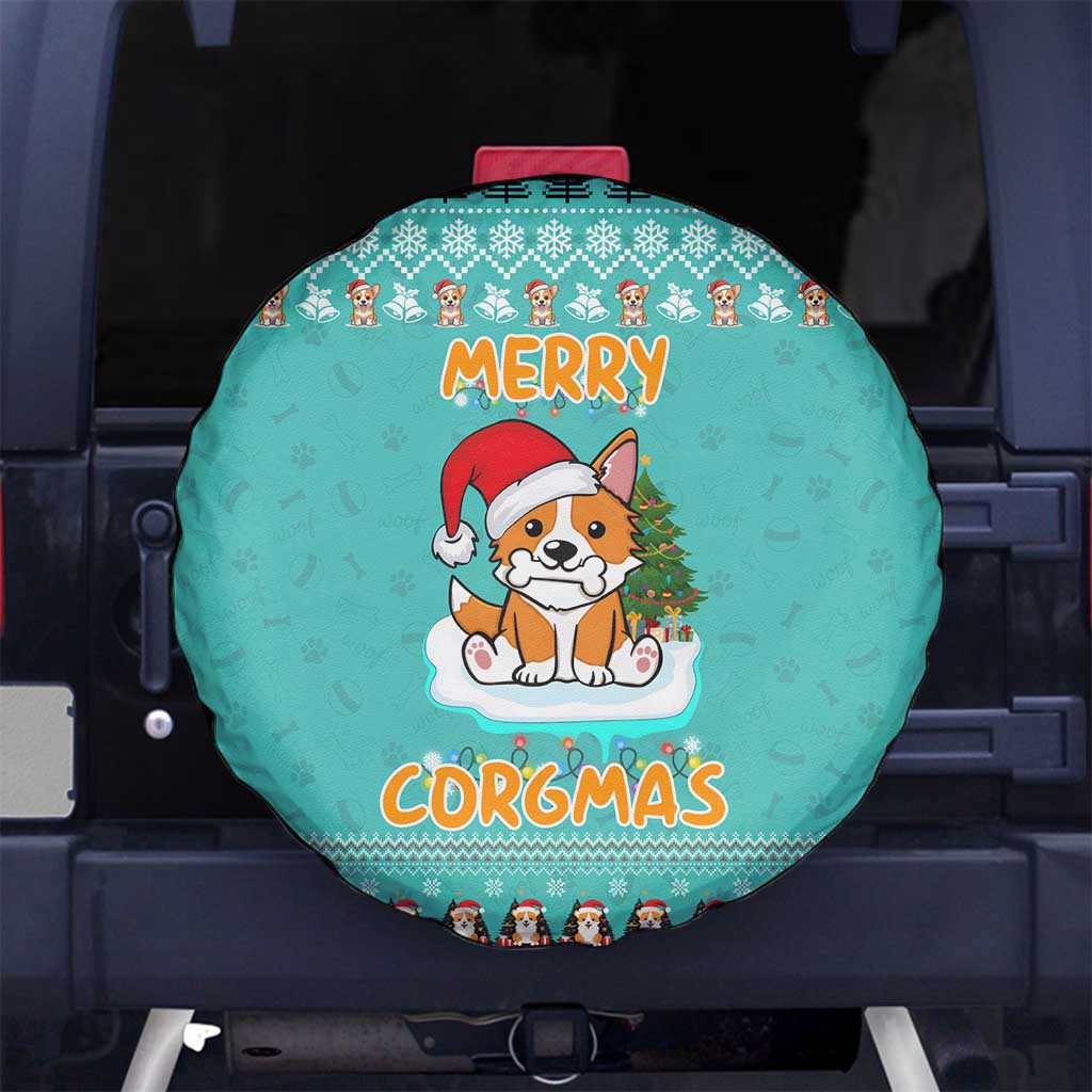 Funny Dog Merry Corgmas Christmas Spare Tire Cover Xmas Holiday Patterns - Wonder Print Shop