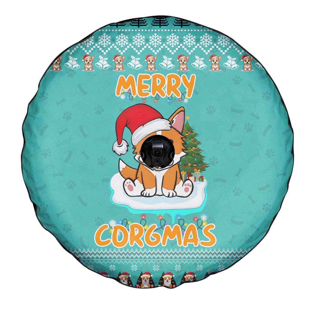 Funny Dog Merry Corgmas Christmas Spare Tire Cover Xmas Holiday Patterns - Wonder Print Shop
