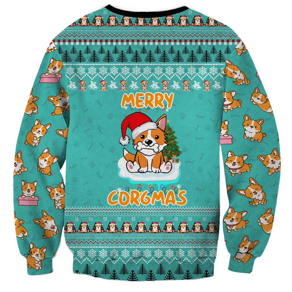 Funny Dog Merry Corgmas Christmas Sweatshirt Xmas Holiday Patterns - Wonder Print Shop