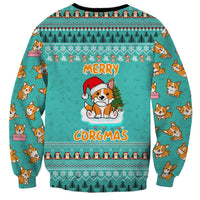 Funny Dog Merry Corgmas Christmas Sweatshirt Xmas Holiday Patterns - Wonder Print Shop