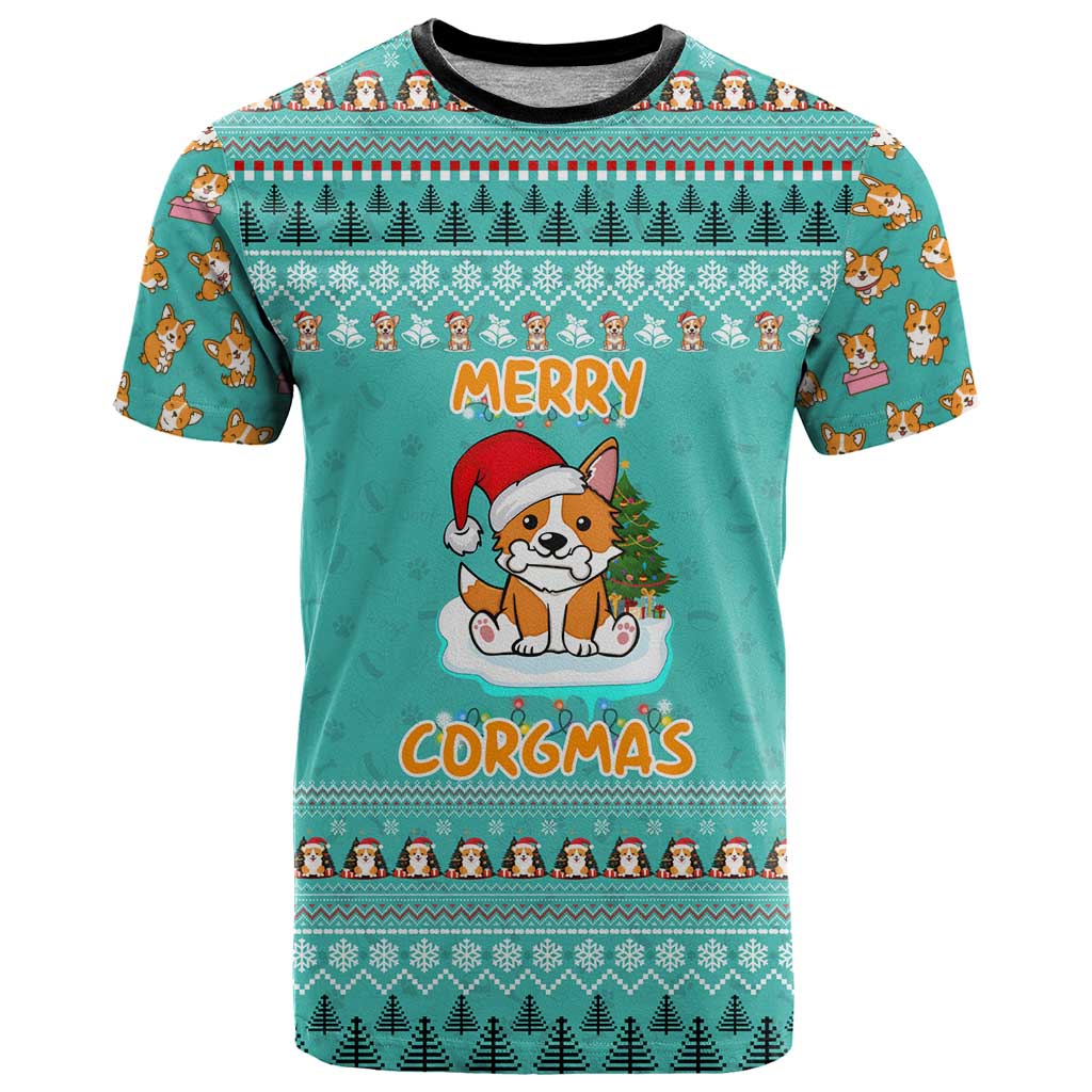Funny Dog Merry Corgmas Christmas T Shirt Xmas Holiday Patterns - Wonder Print Shop
