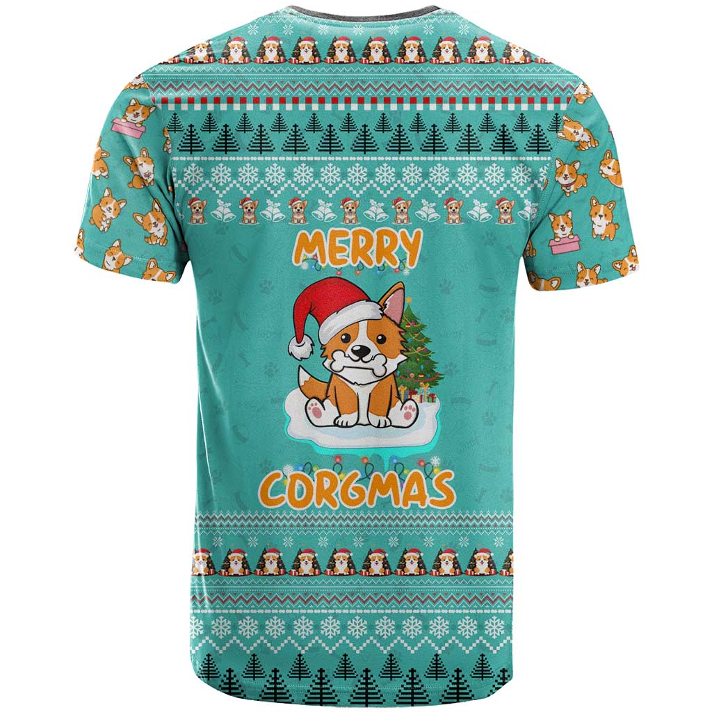 Funny Dog Merry Corgmas Christmas T Shirt Xmas Holiday Patterns - Wonder Print Shop