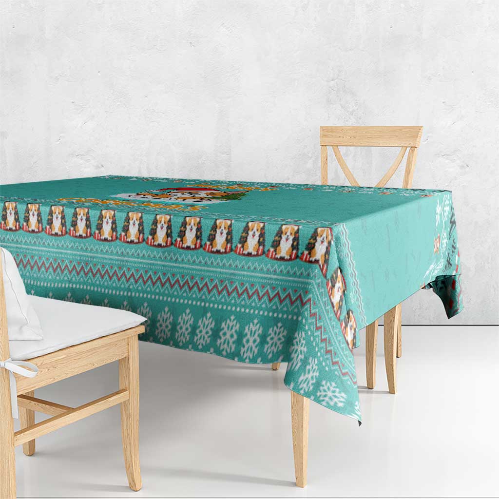 Funny Dog Merry Corgmas Christmas Tablecloth Xmas Holiday Patterns - Wonder Print Shop
