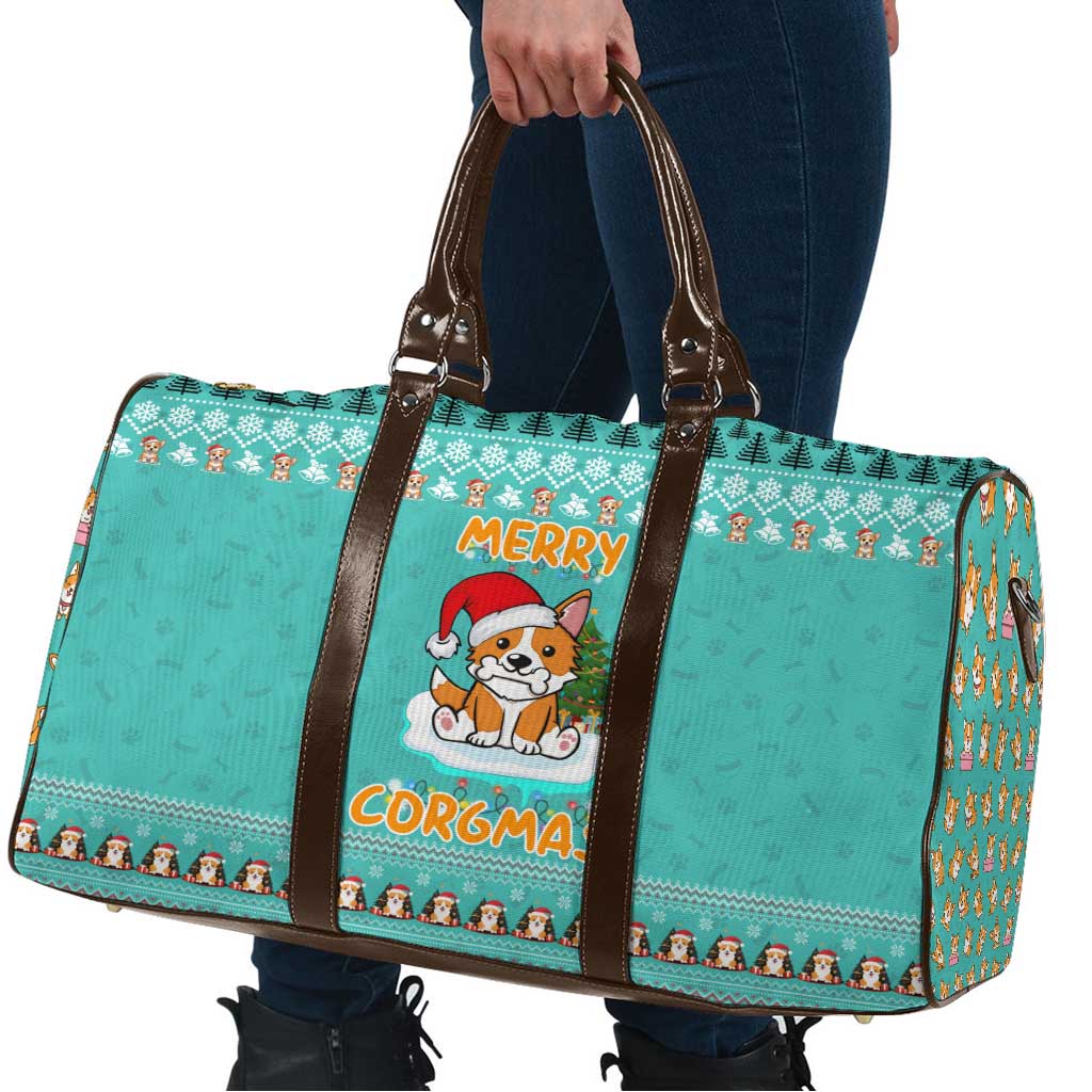 Funny Dog Merry Corgmas Christmas Travel Bag Xmas Holiday Patterns - Wonder Print Shop