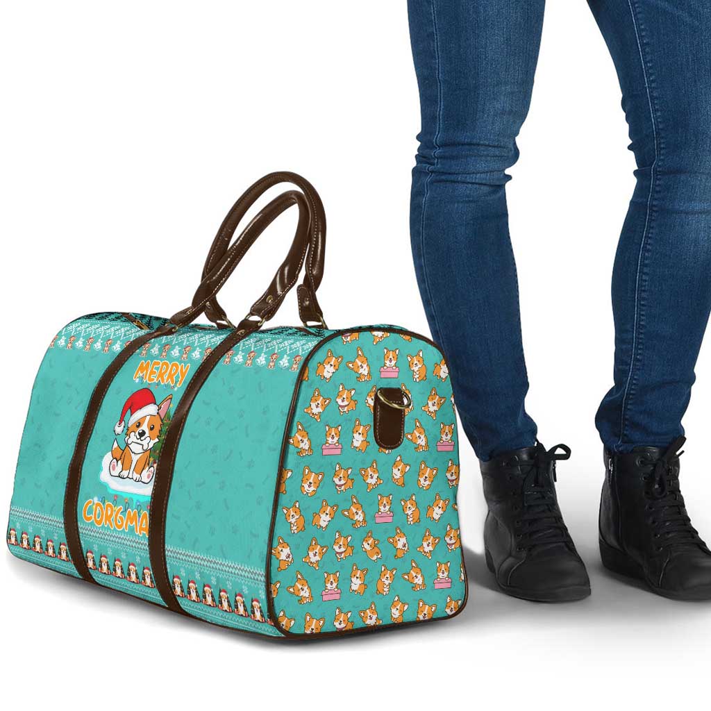 Funny Dog Merry Corgmas Christmas Travel Bag Xmas Holiday Patterns - Wonder Print Shop