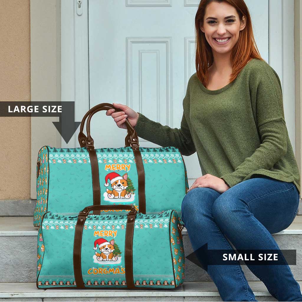 Funny Dog Merry Corgmas Christmas Travel Bag Xmas Holiday Patterns - Wonder Print Shop