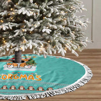 Funny Dog Merry Corgmas Christmas Tree Skirt Xmas Holiday Patterns - Wonder Print Shop