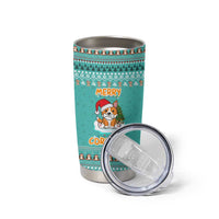 Funny Dog Merry Corgmas Christmas Tumbler Cup Xmas Holiday Patterns - Wonder Print Shop