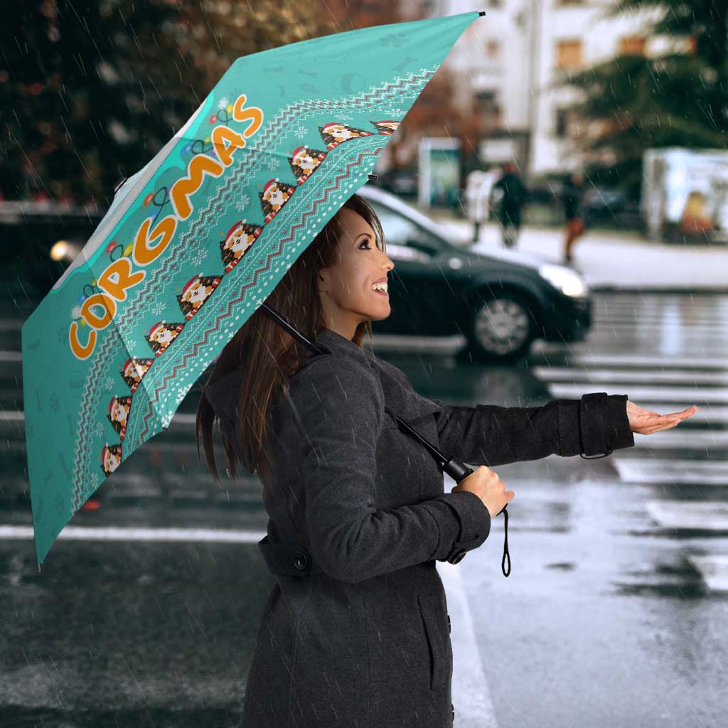 Funny Dog Merry Corgmas Christmas Umbrella Xmas Holiday Patterns - Wonder Print Shop