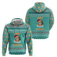 Funny Dog Merry Corgmas Christmas Zip Hoodie Xmas Holiday Patterns - Wonder Print Shop