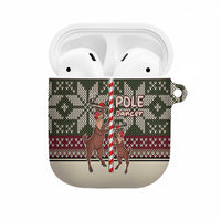 Funny Pole Dancer Reindeer Christmas AirPods Case Xmas Holiday Patterns - Wonder Print Shop