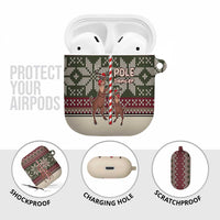 Funny Pole Dancer Reindeer Christmas AirPods Case Xmas Holiday Patterns - Wonder Print Shop