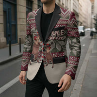 Funny Pole Dancer Reindeer Christmas Blazer Xmas Holiday Patterns - Wonder Print Shop