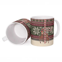 Funny Pole Dancer Reindeer Christmas Ceramic Mug Xmas Holiday Patterns - Wonder Print Shop