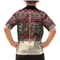 Funny Pole Dancer Reindeer Christmas Family Matching Mermaid Dress and Hawaiian Shirt Xmas Holiday Patterns - Wonder Print Shop