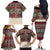 Funny Pole Dancer Reindeer Christmas Family Matching Off The Shoulder Long Sleeve Dress and Hawaiian Shirt Xmas Holiday Patterns - Wonder Print Shop