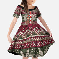 Funny Pole Dancer Reindeer Christmas Family Matching Off Shoulder Maxi Dress and Hawaiian Shirt Xmas Holiday Patterns - Wonder Print Shop